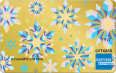 Golden Winter Gift Card