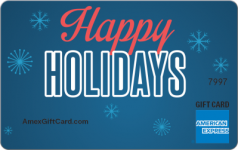 Holiday Blue Gift Card