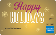Holiday Gold Gift Card