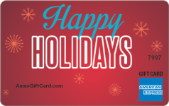 Holiday Red Gift Card