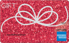 Ruby Glitter Bow Gift Card