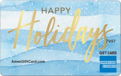 Watercolor Snow Gift Card