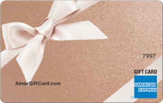 Rose Gold Ribbon Amex Gift Card