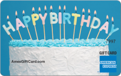 Birthday Candles Gift Card