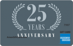 Slate Anniversary 25 Amex Gift Card | Amex Personal