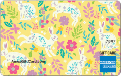 Floral Bunny Gift Card