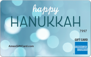 Sparkle Hanukkah Business Gift Card