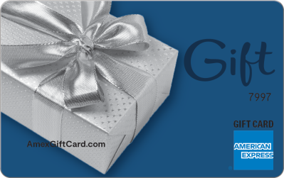 Shiny Silver Ribbon Gift Card | Amex Gift Card