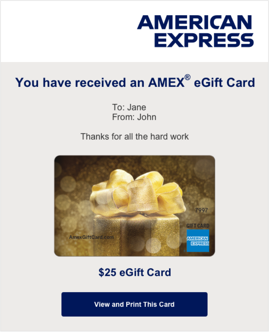 egift message sample