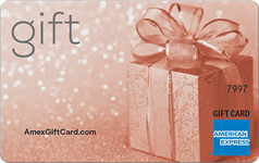 Amex Rose Gold Shimmer Box Business Gift Card
