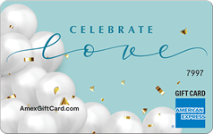 Amex Love Balloons Business Gift Card