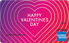 Amex Valentine's Day Heart Business Gift Card