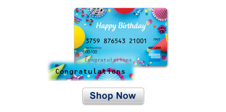 Personalized gift card from American Express