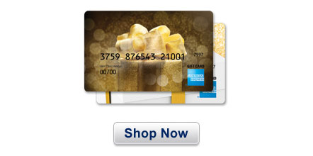 Popular design gift card from American Express 