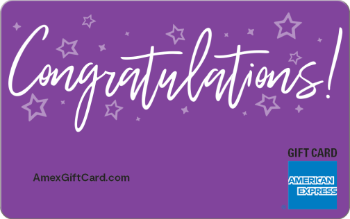 Congrats Purple Gift Card