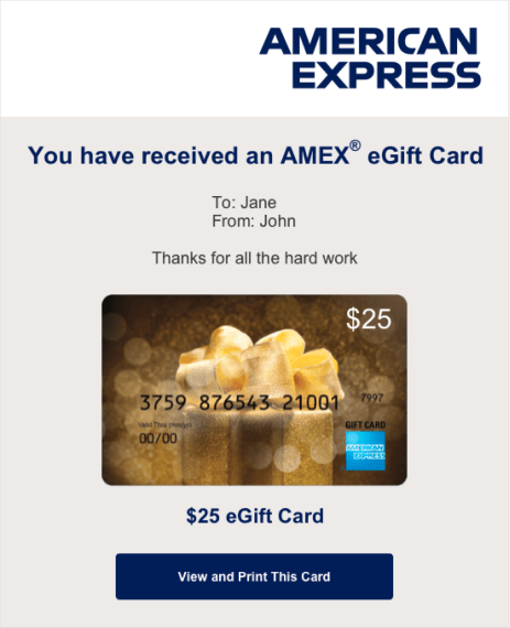 Digital Gift Card