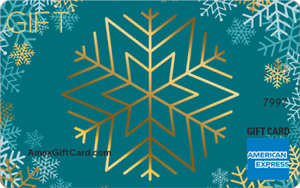 Gold Snowflake Gift Card