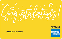 Congrats Yellow Gift Card