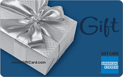 Shiny Silver Ribbon Gift Card