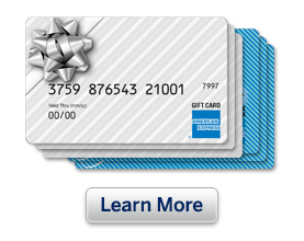 Personalized gift card from American Express